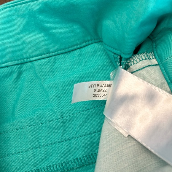 J.crew Factory 9" Frankie bermuda chino short Green AL569 Size 8. NWOT - Picture 5 of 16